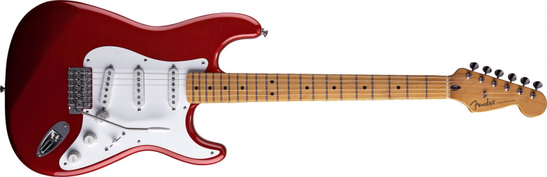 GUITARRA FENDER STRATOCASTER  JIMMIE VAUGHAN TEX-MEX CANDY APPLE RED