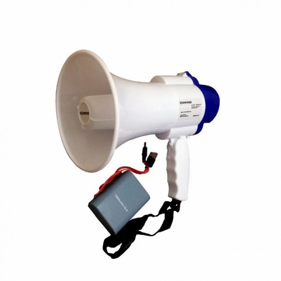 Megafone Soundvoice MF-20 com Sirene e Bateria Recarregável