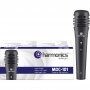 Microfone Dinâmico Supercardióide Cabo 3m MDC101 Preto HARMONICS