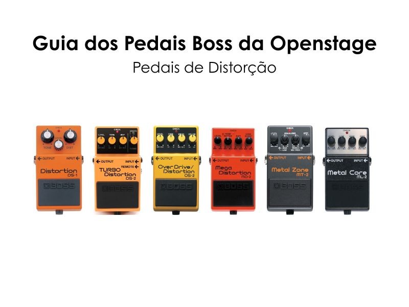 Por que a BOSS tem tantos pedais de distorção? Entenda a proposta de cada modelo