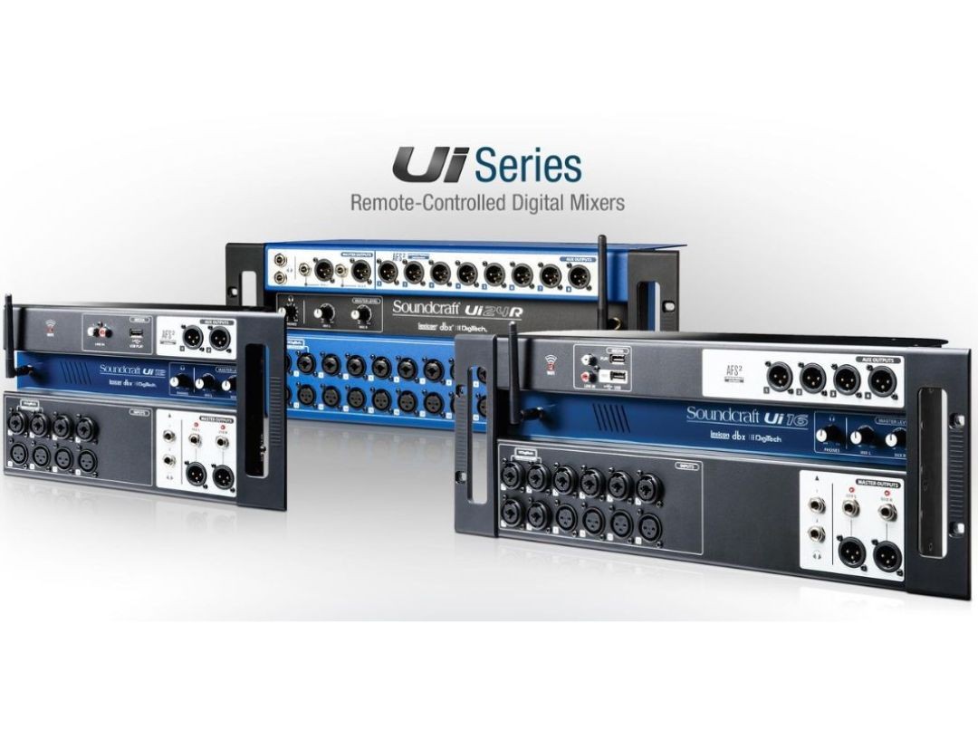 Comparação mesas Soundcraft UI12, UI16 e UI24: qual modelo faz mais sentido para o seu setup?