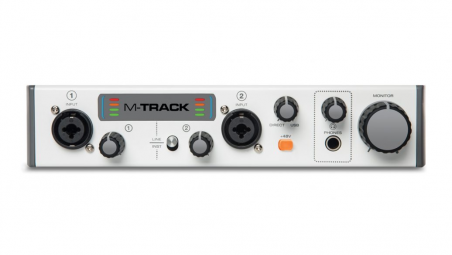 Interface USB M-Audio M-Track II para Gravação de 2 Canais