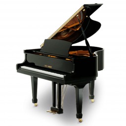 Piano Acústico de Cauda Fritz Dobbert CS-150 Preto toca sozinho PianoDisc Prodigy®