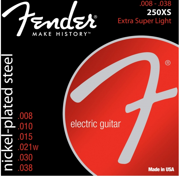 ENCORDOAMENTO FENDER GUITARRA 008 PURE NICKEL 250 XS