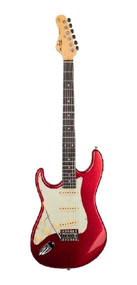 GUITARRA STRATOCASTER TAGIMA WOODSTOCK TG-500 CANHOTA CANDY APPLE RED