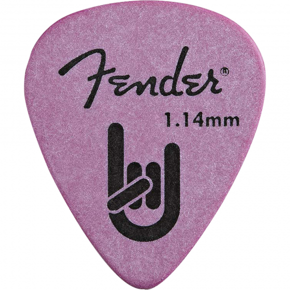 Palheta Rock-On Touring Pick 1.14 Extra Heavy Lilac FENDER (c/ 12unid.)