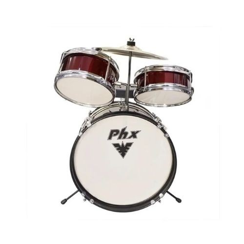 Bateria Infantil 3 Peças 14" Phx Bip-14 Vinho 