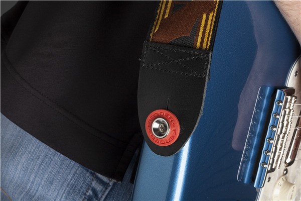 Strap Block Fender Pct C/4  2 Vermelho 2 Pretos Trava Correia 