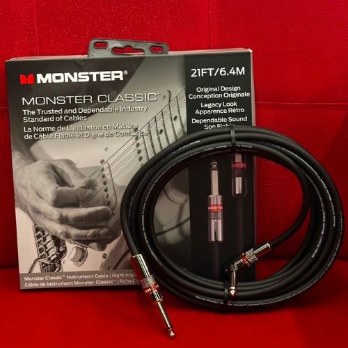 Cabo Instrumento Monster Classic Prolink 21ft 6,40m R/a P10 Reto Angulado _ 600497-00 