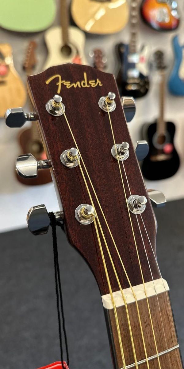 Violão Fender Cd-60sce All-mahogany Dreadnought Eletroacústico Com Fishman 
