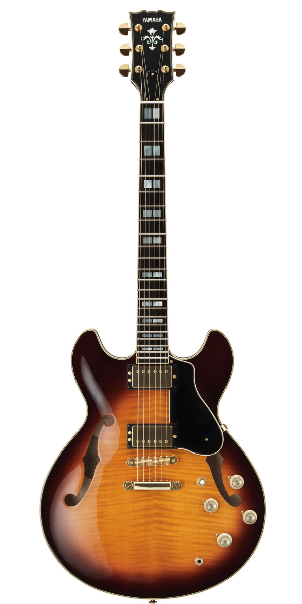 Guitarra Yamaha Sa2200 bs Semi Acústica Brown Sunburst Com Case 