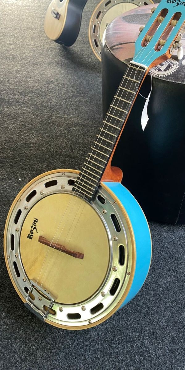 Banjo Rozini Rj11.el.az Color Azul Caixa Larga Elétrico Passivo 
