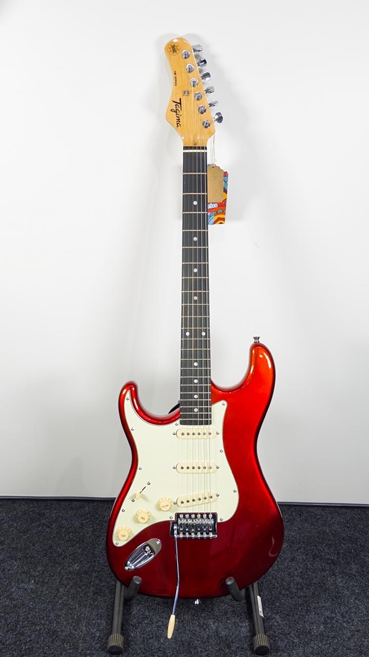 Guitarra Stratocaster Tagima Woodstock Tg-500 Canhota Candy Apple Red