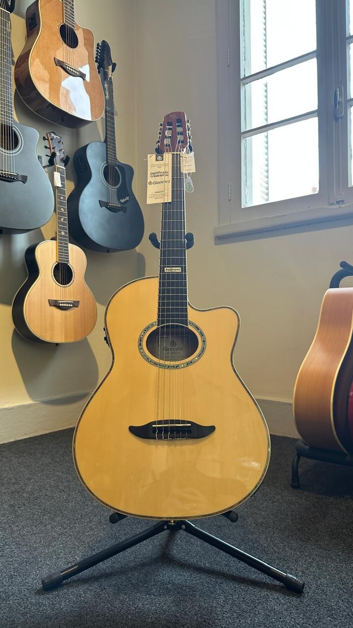 Violão Giannini Gnf-3 Ceq Natural Gloss (ng)