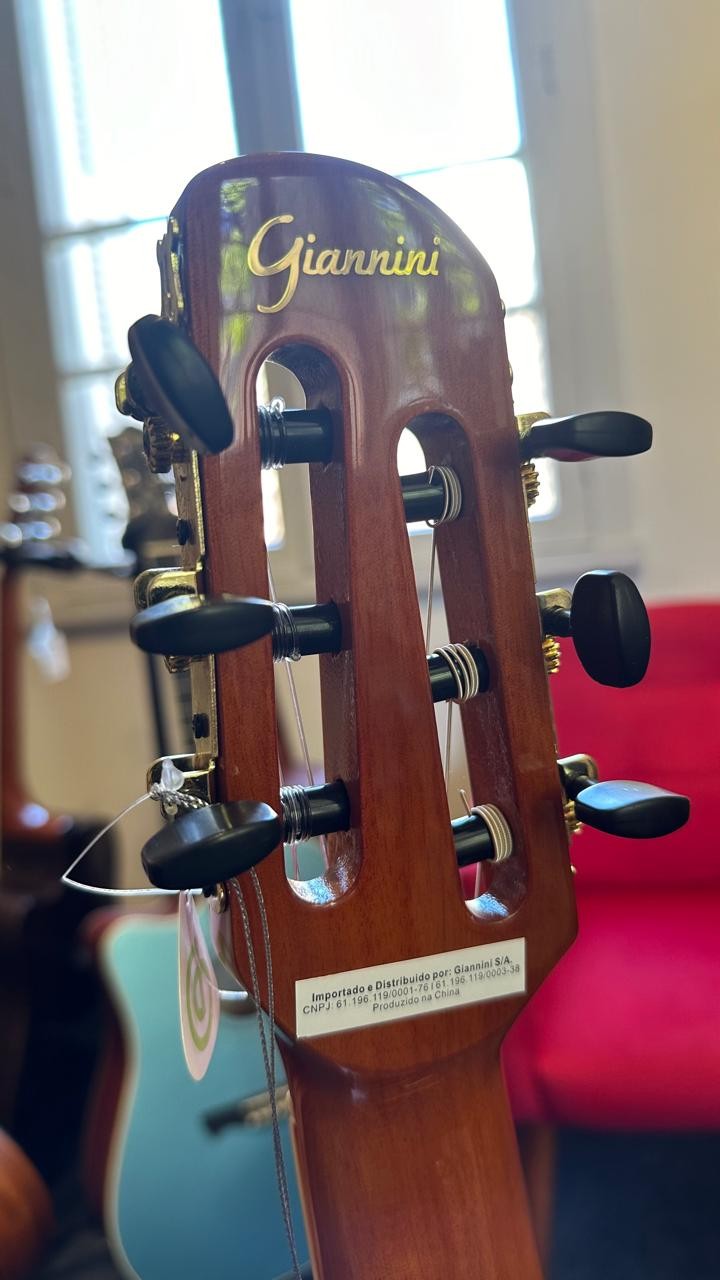 Violão Giannini Gnf-3 Ceq Natural Gloss (ng)
