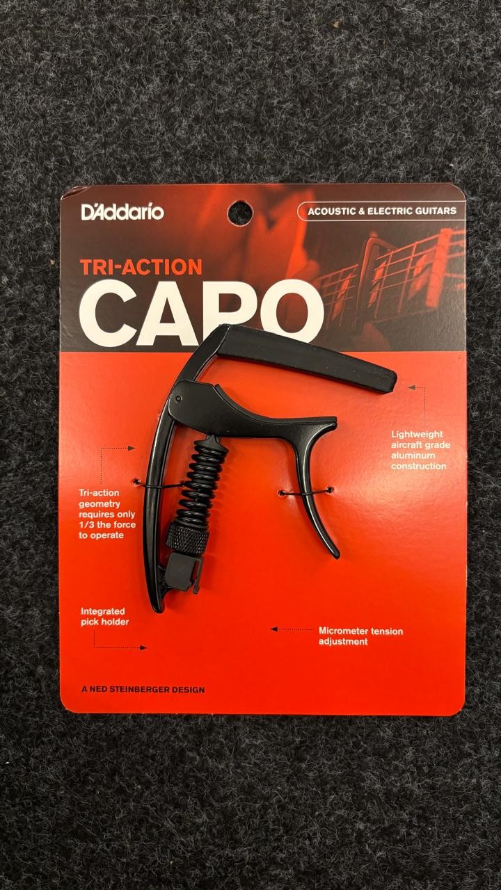 Capotraste D'addario Tri-action Preto Pw-cp-09 