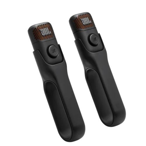 Microfone Jbl Easysing Mic Mini Duo Sem Fio Com ia Para Karaokê – Kit 2 Microfones 