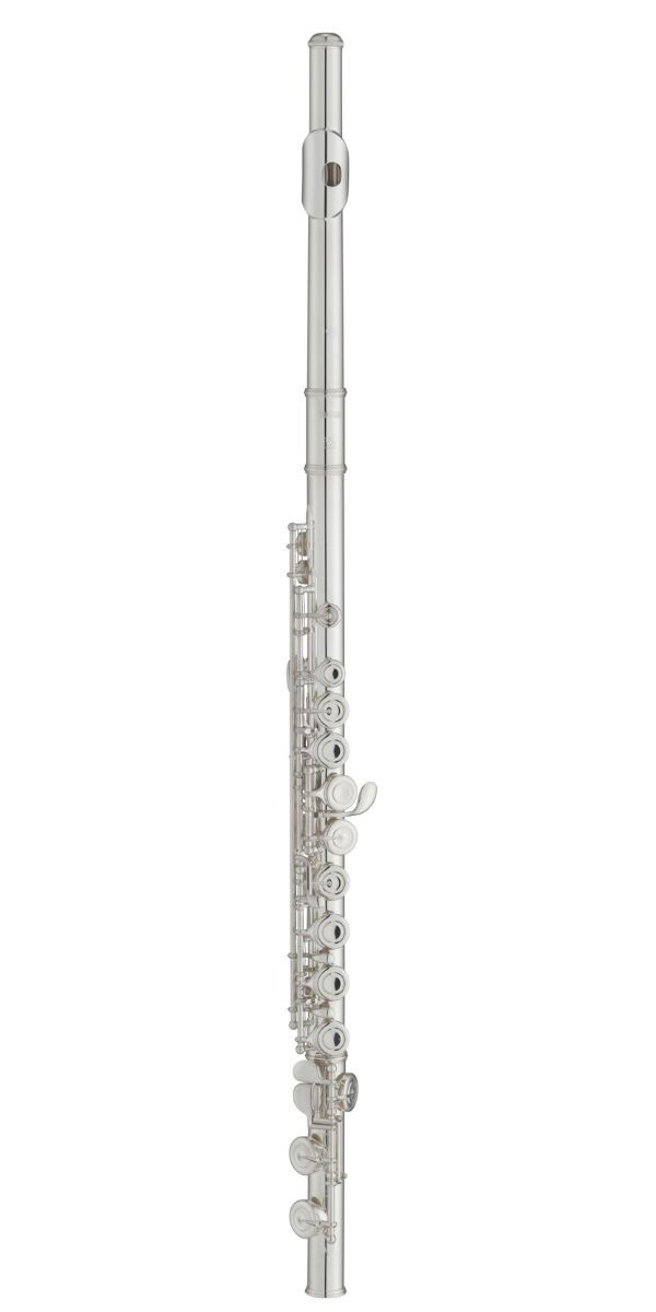 Flauta Transversal Yamaha Yfl-212 Prateada Com Chaves Fechadas e Estojo 
