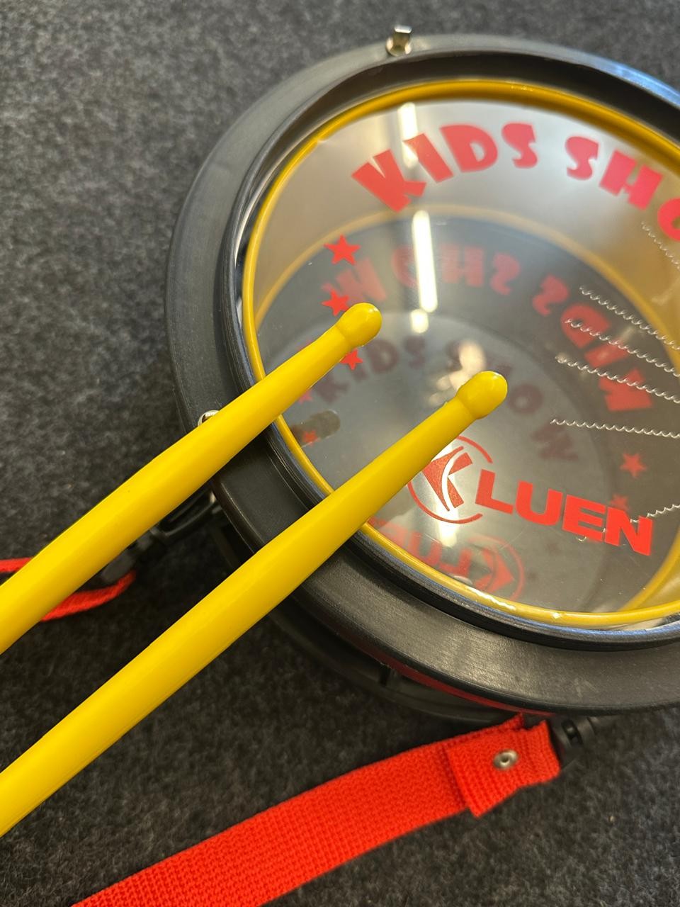 Tarol Infantil Luen 08x08" Kids Show Colorsteel Amarelo 91024 