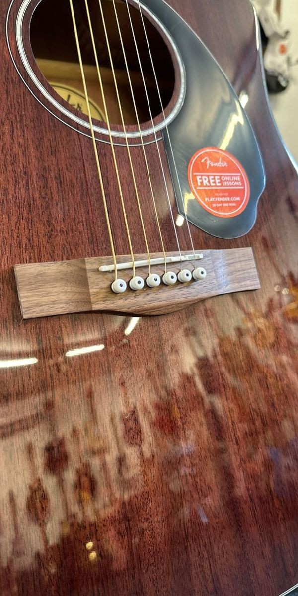 Violão Fender Cd-60sce All-mahogany Dreadnought Eletroacústico Com Fishman 