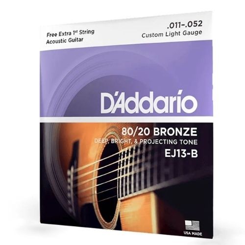 Encordoamento Violao Aco Daddario 011 Ej13b 