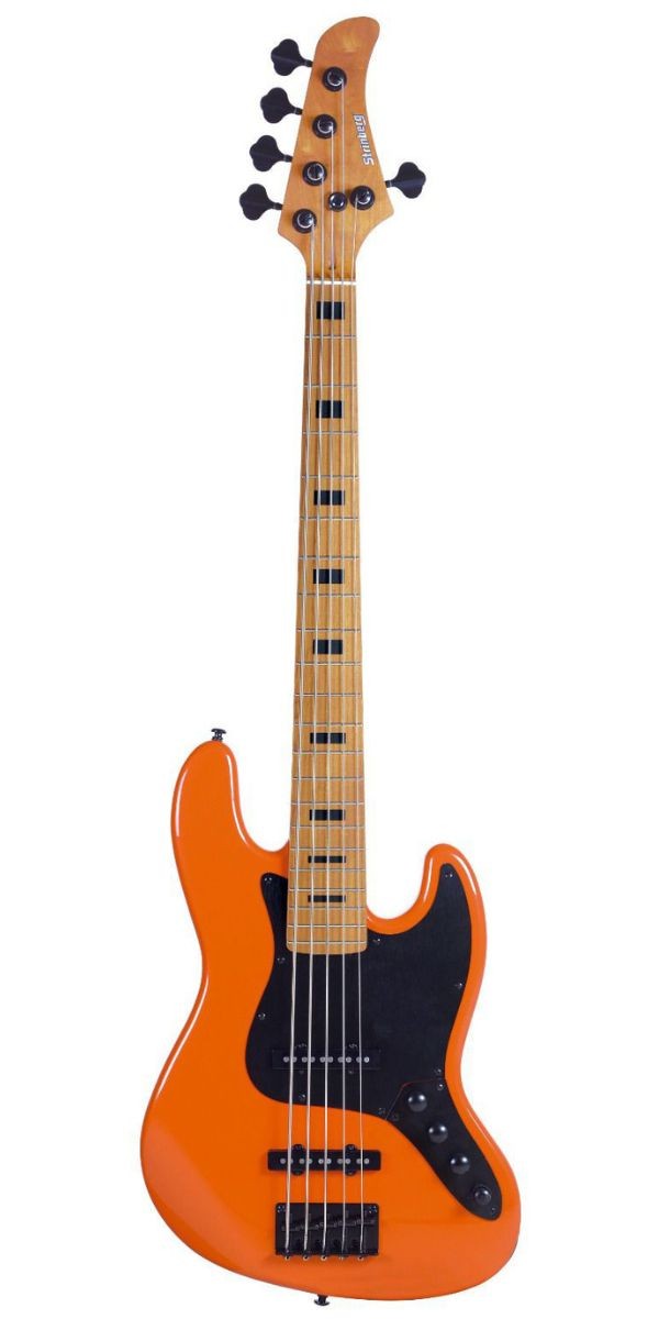 Baixo Strinberg Jbs155ad 5 Cordas Ativo Signature Aninha Deleones Orange  Com Bag 