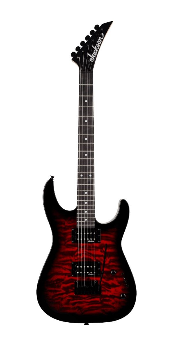Guitarra Jackson js Dinky Js11q Transparente Red 