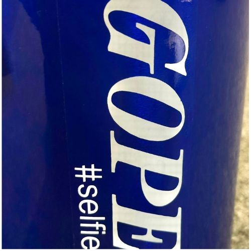 Rebolo Gope 45x10 Cônico Pele Animal Selfie Azul 
