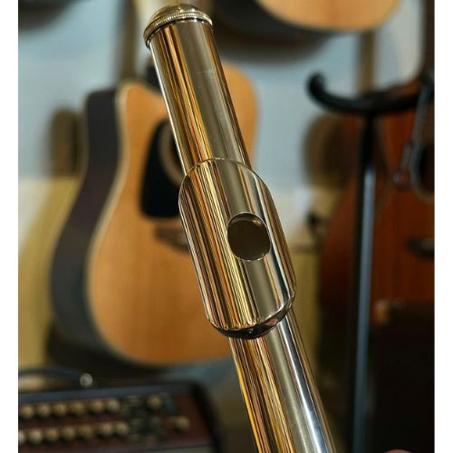 Flauta Transversal Yamaha Yfl-212 Prateada Com Chaves Fechadas e Estojo 