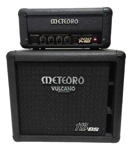 Cabeçote Meteoro Baixo Space jr 300mb + Caixa 112bs 1x12 