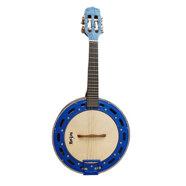 Banjo Elétrico Rozini Rj13 Color Luxo Branco e Azul 