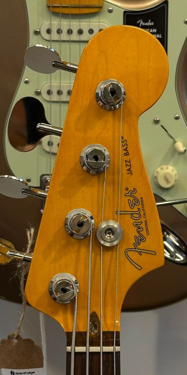 Fender American Professional Classic Jazz Bass Rosewood Faded Firemist Gold Acompanha Gig Bag Exclusiva 