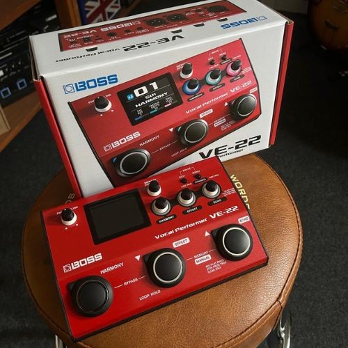 Pedal Boss Ve-22 Vocal Performer Para Voz Com Harmonizer, Efeitos e Looper 