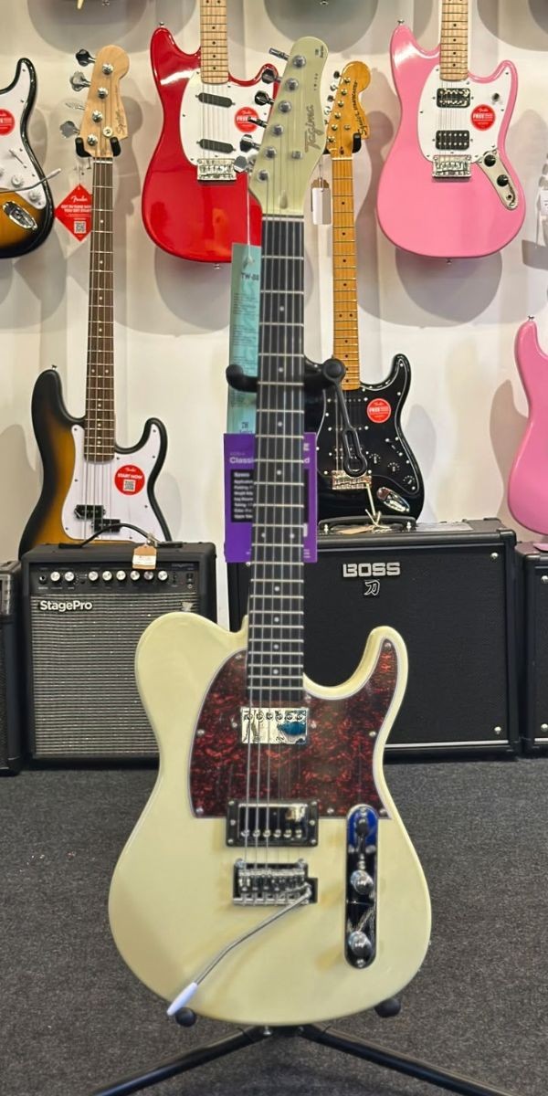 Guitarra Tagima Tw-88 hh Olympic White Owh Escudo Tortoise Tele 