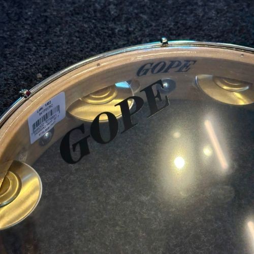 Pandeiro Gope 10" Madeira 7 Afinadores Pele Cristal 641pec 