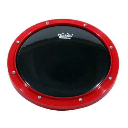 Pad de Estudo Remo 8" Vermelho Tunable Com Pele Ambassador Ebony Rt-0008-58 