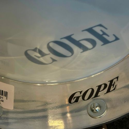 Tamborim Gope Profissional 6 Polegadas Alumínio Pele Leitosa 
