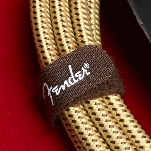 Cabo Fender Deluxe Series Tweed 15 ft P10 Reto/reto Para Guitarra e Baixo 