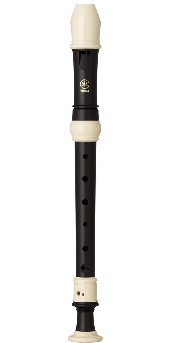 Flauta Doce Soprano Yamaha Yrs-324b Barroca em Dó Abs Acabamento ébano 