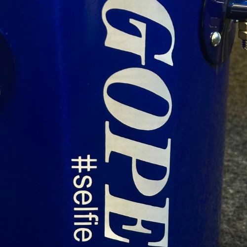 Repique de Mão Gope Alumínio 10"x30cm Selfie Azul Lal3010rmsa 