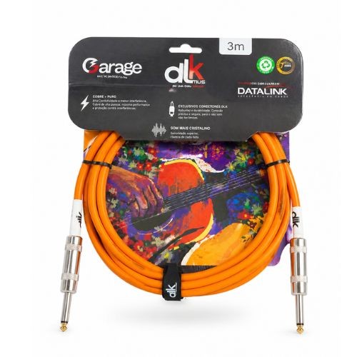 Cabo P10 P10 3m Datalink Garage Laranja 