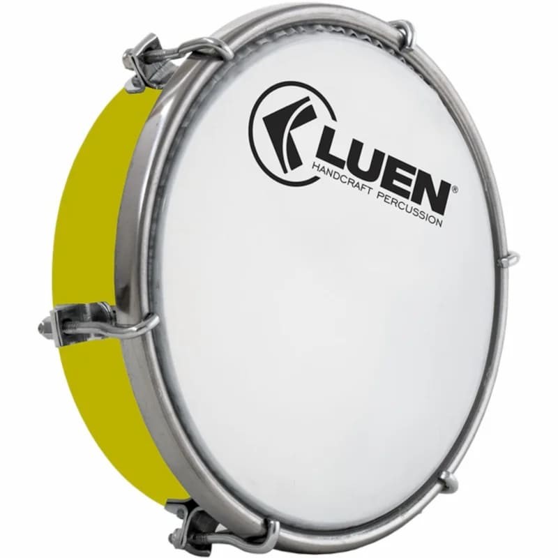 Tamborim 06" Luen Abs Pele Leitosa Amarelo 