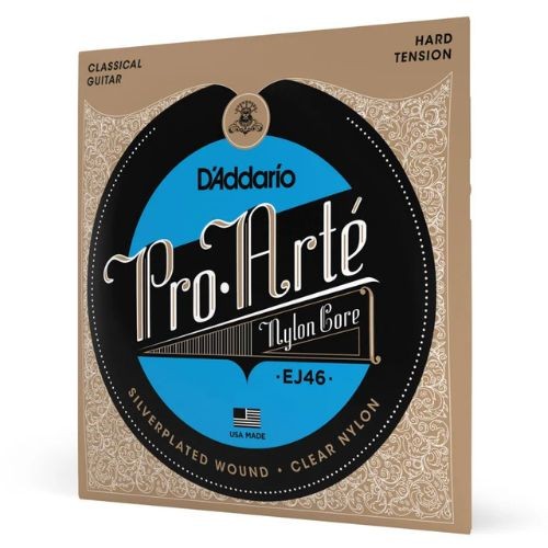 Encordoamento Violão Nylon D'addario Ej46 Pro-arté Nylon Core Tensão Alta 