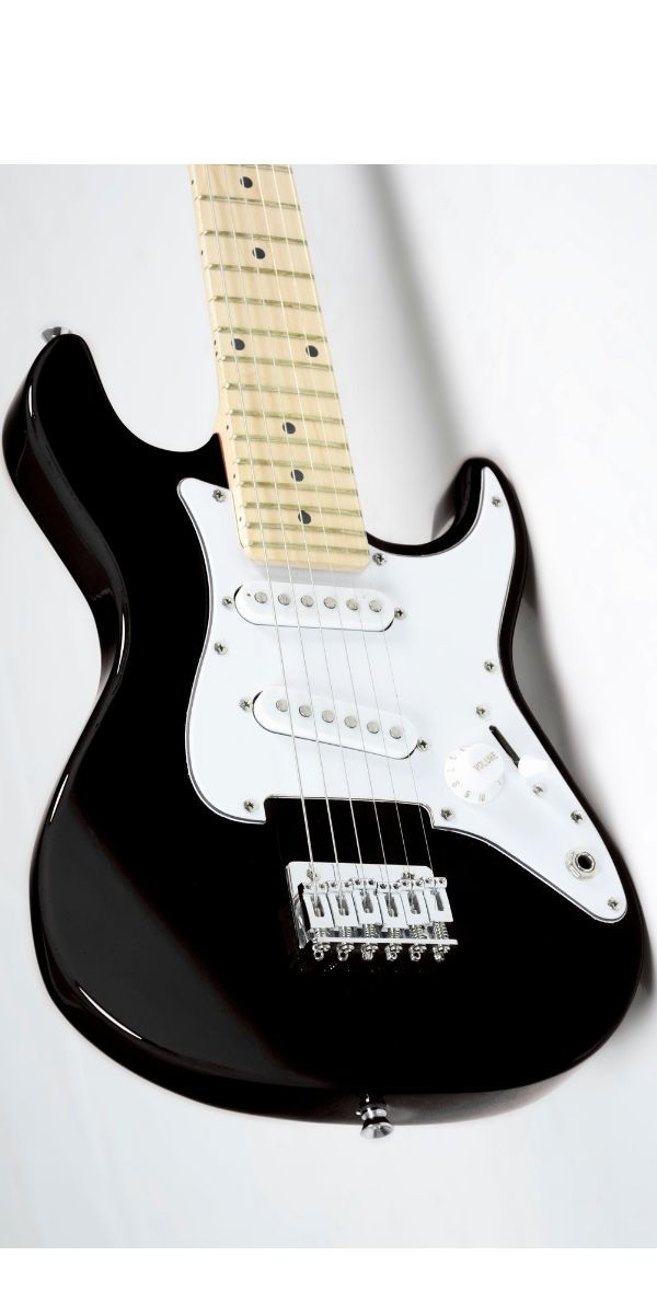 Guitarra Infantil Rockwave Clk10 bk Preta Mini Strato Para Iniciantes 