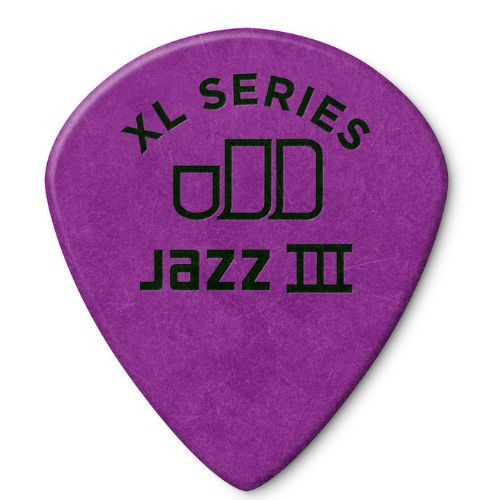 Palheta Dunlop Tortex Jazz Iii xl 1,14mm Roxa 498p1.14 – Pacote Com 12 