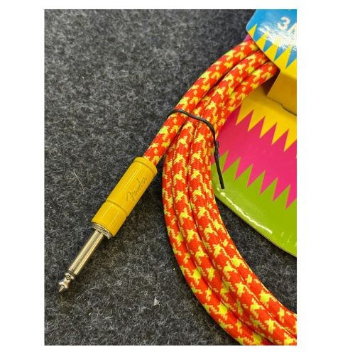 Fender Cabo de Instrumento Mononeon, Reto/ângulo, Tweed Laranja/amarelo, 3 m 