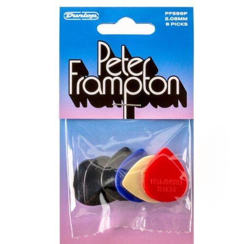 Palheta Dunlop Peter Frampton Vintage Jazz Teardrop 2.08mm Pf599p Sortida Com 6 