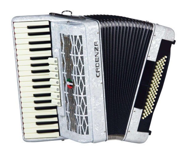 Acordeon Cadenza 80 Baixos Cd80/37 Branco 