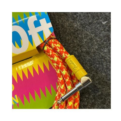 Fender Cabo de Instrumento Mononeon, Reto/ângulo, Tweed Laranja/amarelo, 3 m 