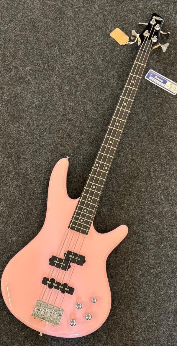 Baixo 4 Cordas Ibanez Gsr200-bpk Baby Pink Ativo Com Phat ii eq 